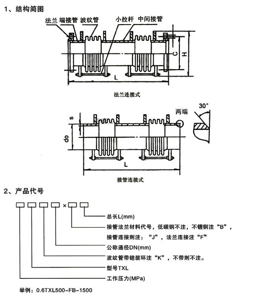 小拉杆横向补偿器